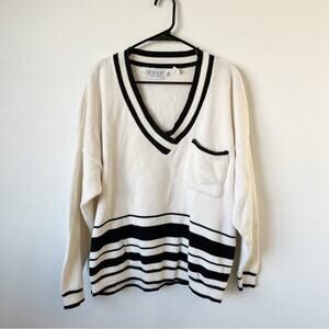 Vintage Russ 1990s V-Neck Sweater Sz M